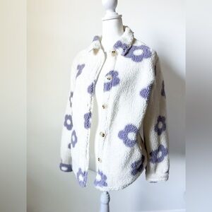 PacSun fleece floral jacket